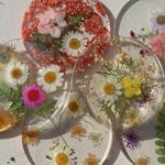 Dried Flower Resin Coasters – Family Event