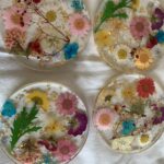 Dried Flower Resin Coasters – Family Event