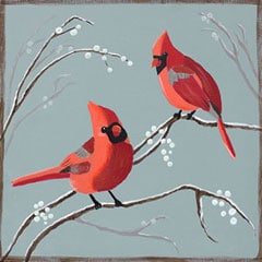 Sip and Paint – Cardinals and Red Berries
