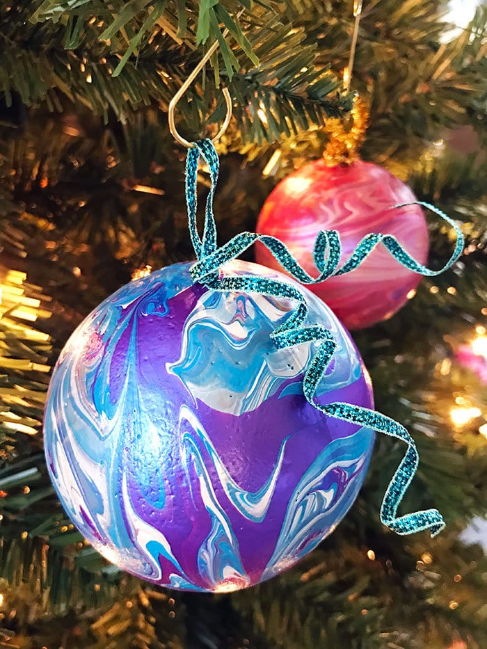 Acrylic Pouring Christmas Ornaments Bella Ceramica Studio